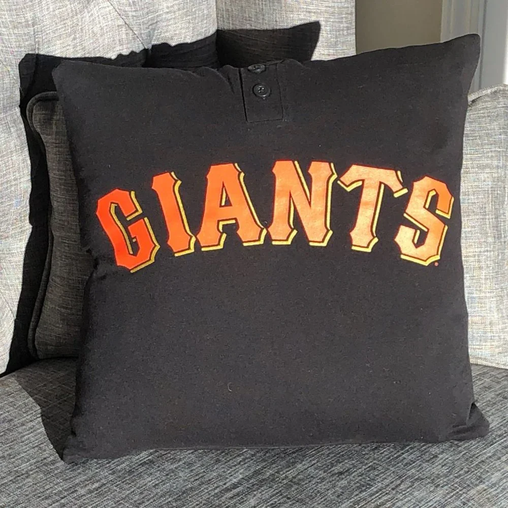 San Francisco Giants MLB Baseball Handmade T shirt 16 x 16 Throw pillow cover